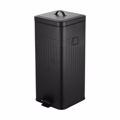 ESTIA Kados Aporrimmaton Soft Close Antigua 30lt Metallikos Mavros Mat 27.5x36x66cm 01-20040